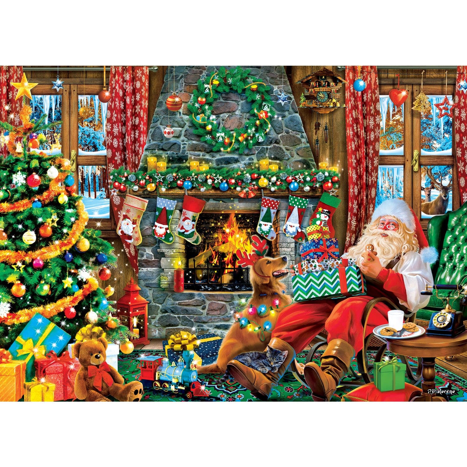 Seek & Find - Christmas Surprise 1000 Piece Jigsaw Puzzle - Image 2