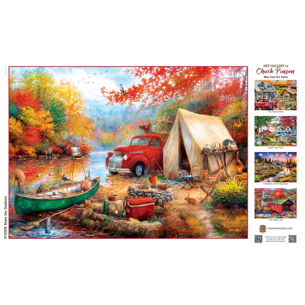 Art Gallery - Share the Outdoors 1000 Piece Jigsaw Puzzle - Image 4