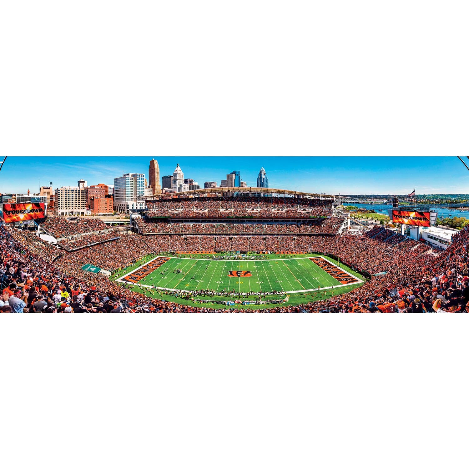 Cincinnati Bengals - 1000 Piece Panoramic Jigsaw Puzzle - Image 2