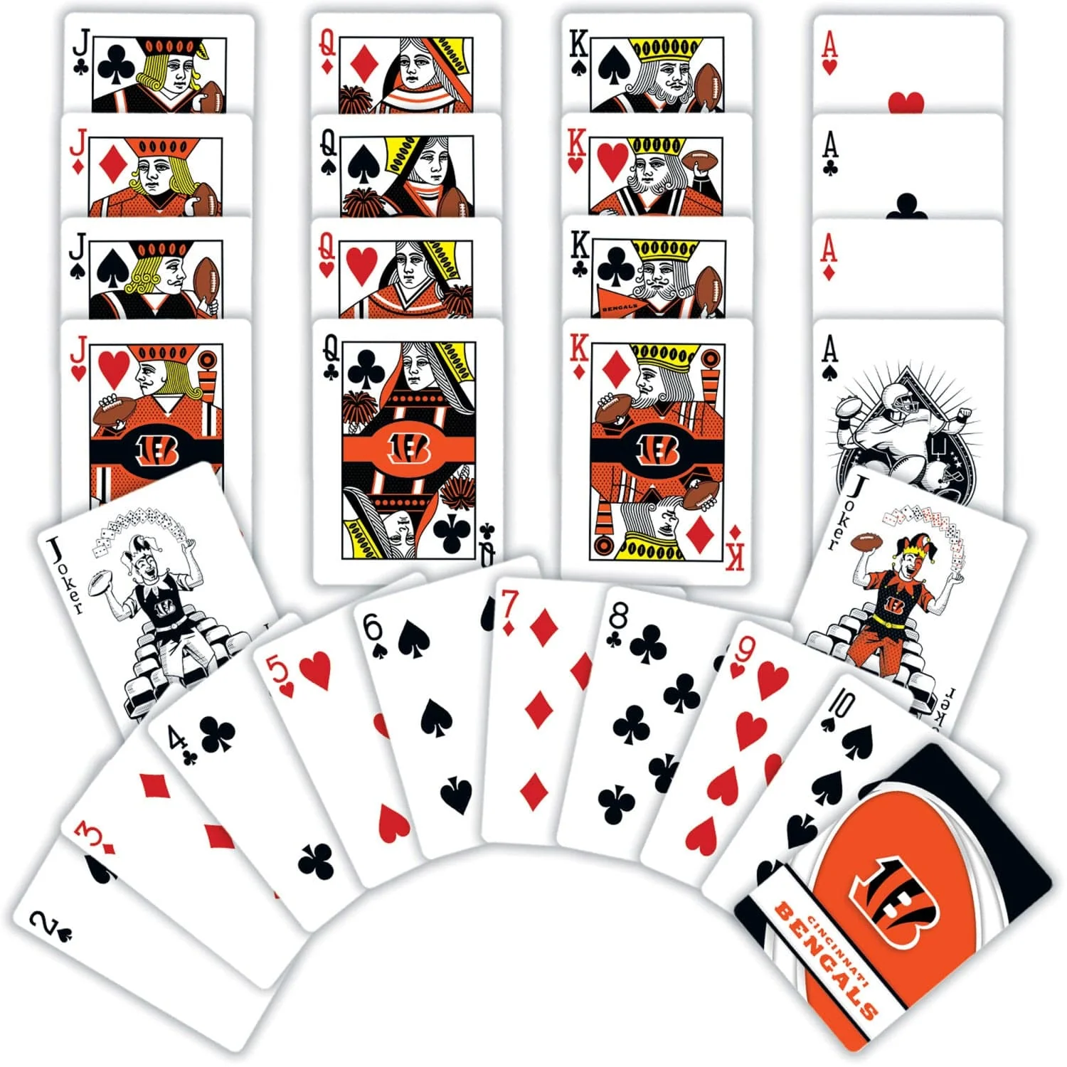 Cincinnati Bengals Playing Cards - 54 Card Deck - Image 2