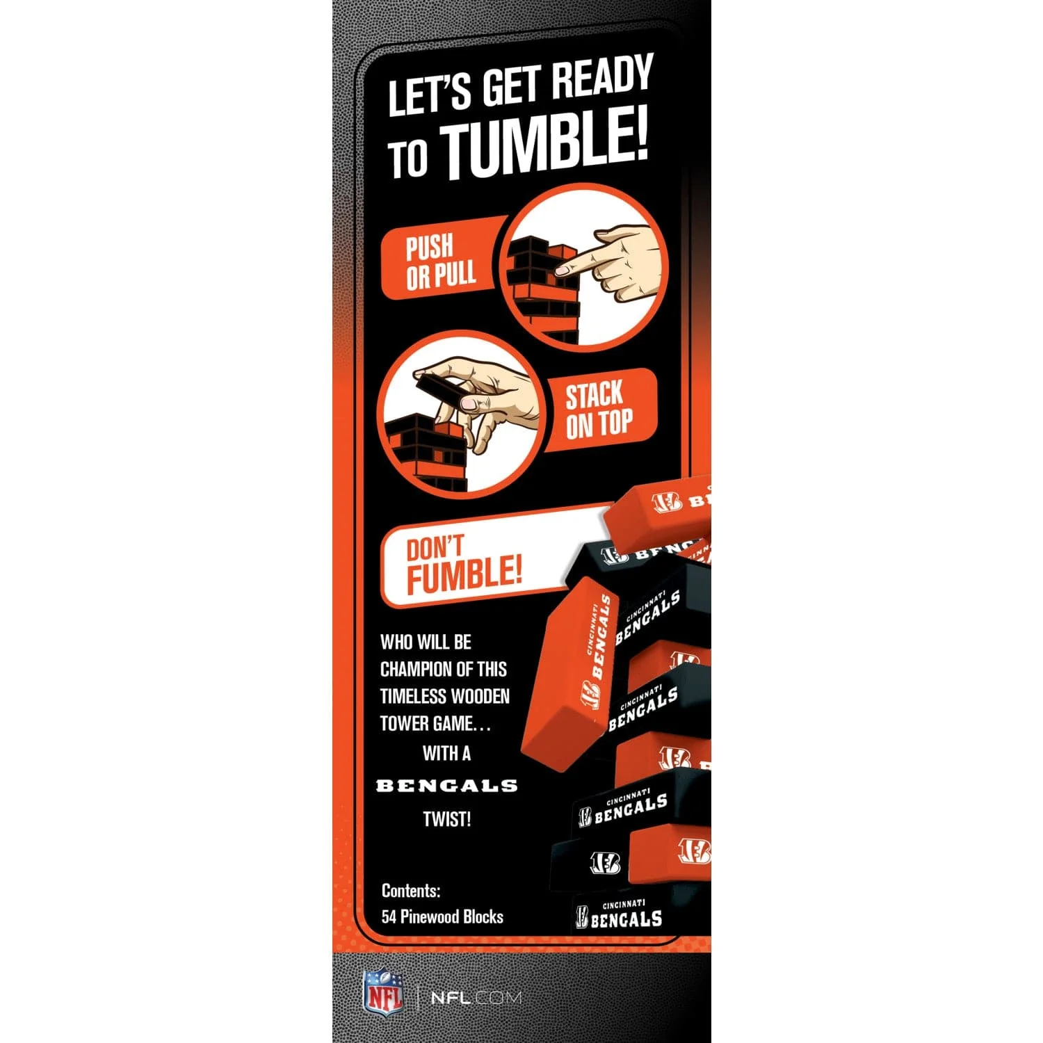 Cincinnati Bengals Tumble Tower - Image 3