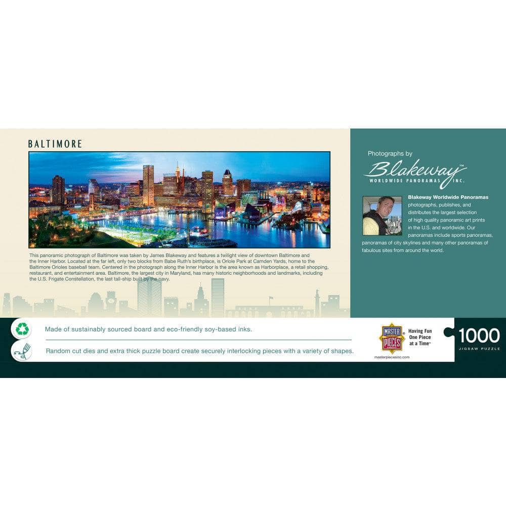 Baltimore, Maryland 1000 Piece Panoramic Jigsaw Puzzle - Image 3