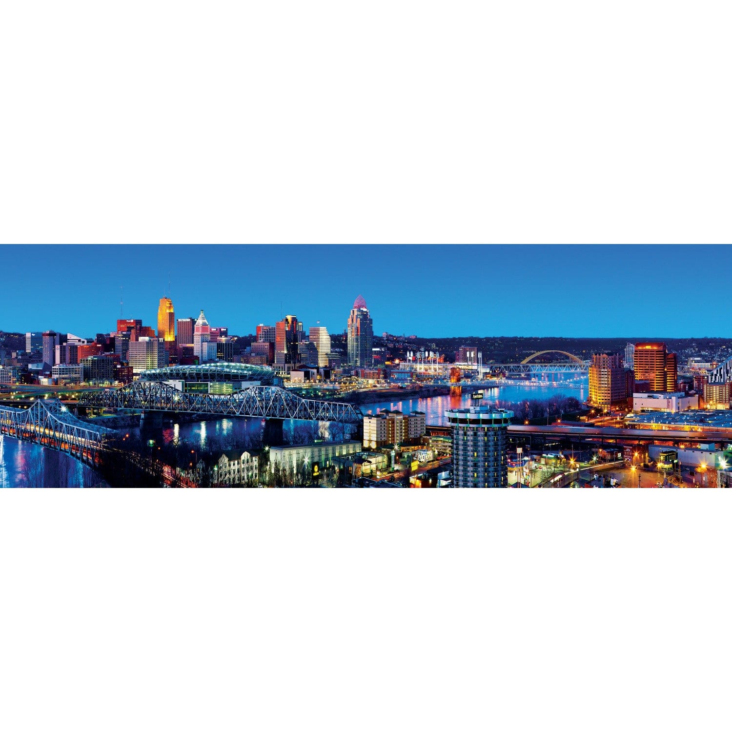 Cincinnati, Ohio 1000 Piece Panoramic Jigsaw Puzzle - Image 2