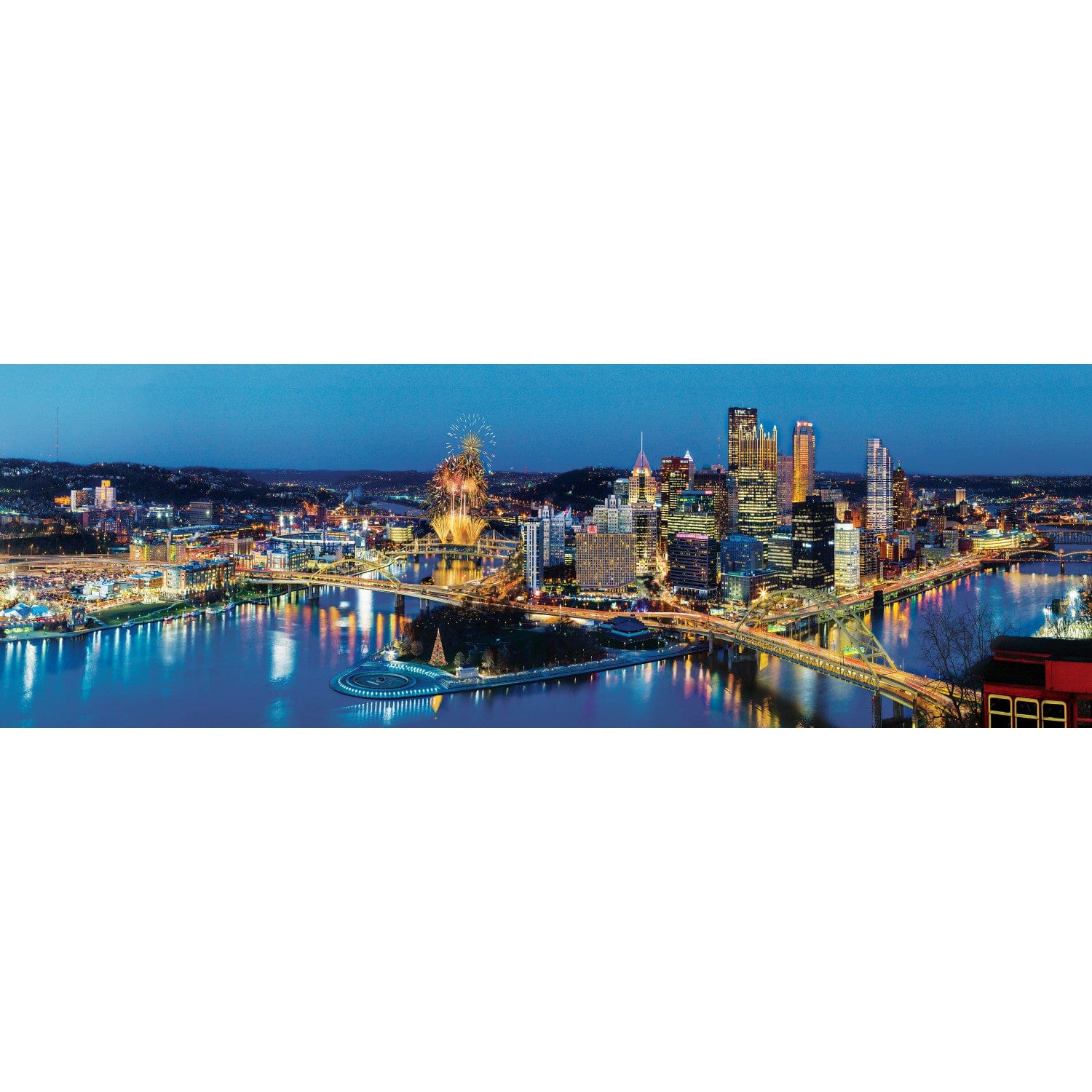 Pittsburgh, Pennsylvania 1000 Piece Panoramic Jigsaw Puzzle - Image 2