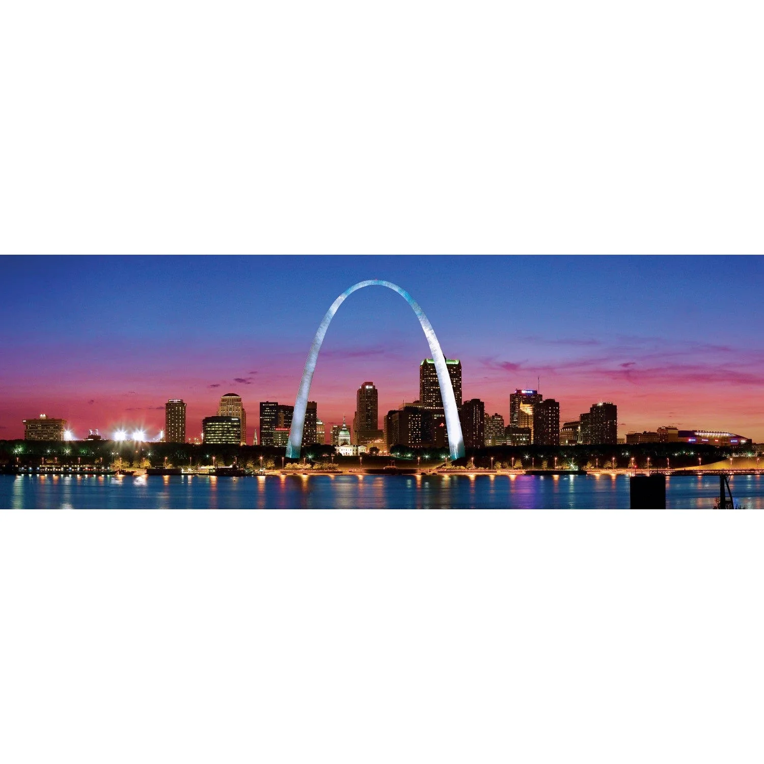 St. Louis, Missouri 1000 Piece Panoramic Jigsaw Puzzle - Image 2