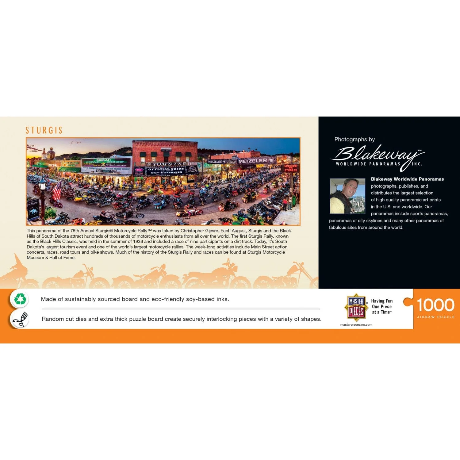 Sturgis, South Dakota 1000 Piece Panoramic Jigsaw Puzzle - Image 3