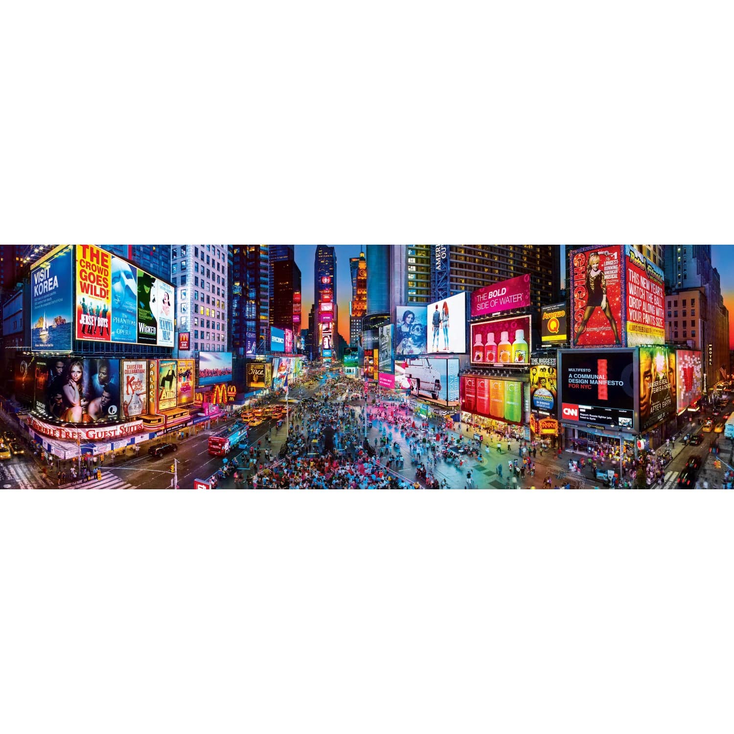 Times Square, New York 1000 Piece Panoramic Jigsaw Puzzle - Image 2