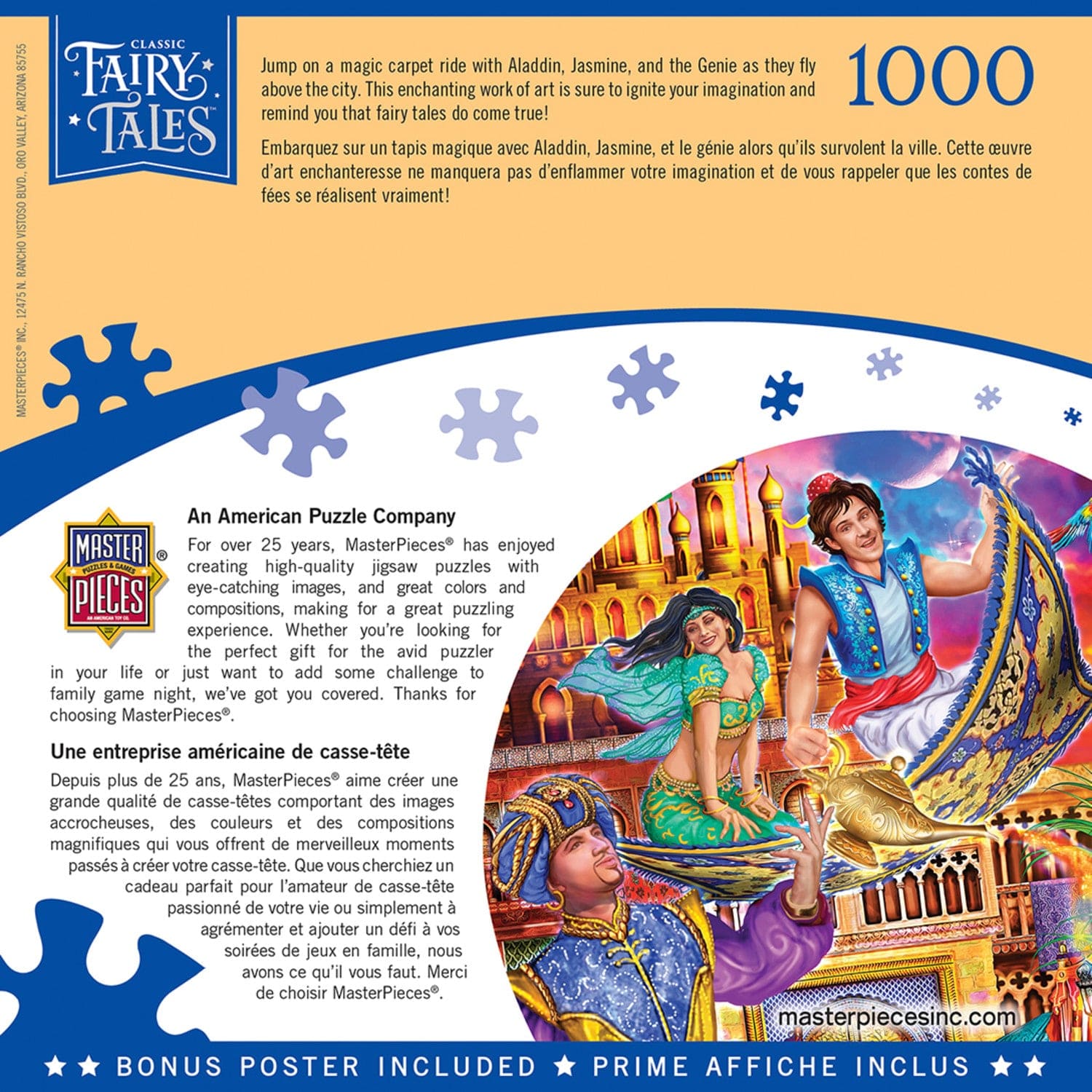 Classic Fairy Tales - Aladdin 1000 Piece Jigsaw Puzzle - Image 3