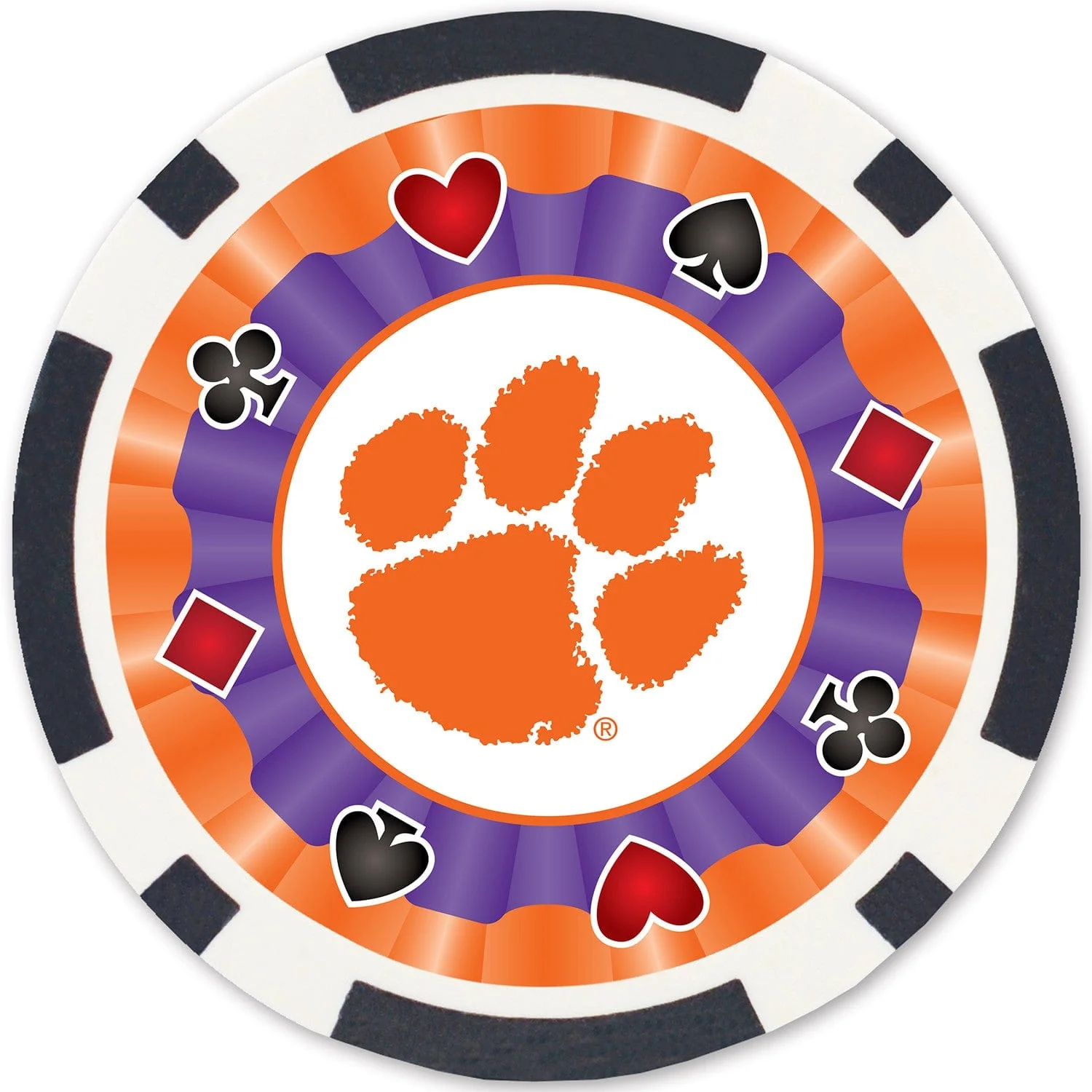 Clemson Tigers 100 Piece Poker Chips - Image 2