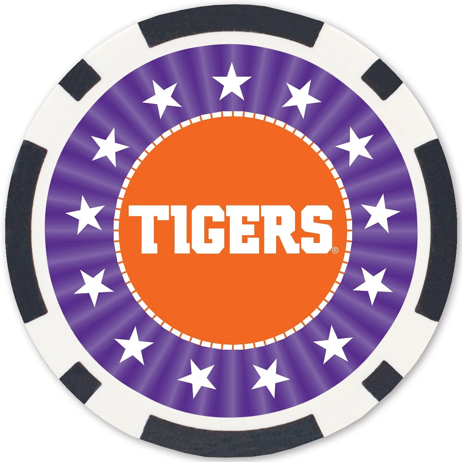Clemson Tigers 100 Piece Poker Chips - Image 3