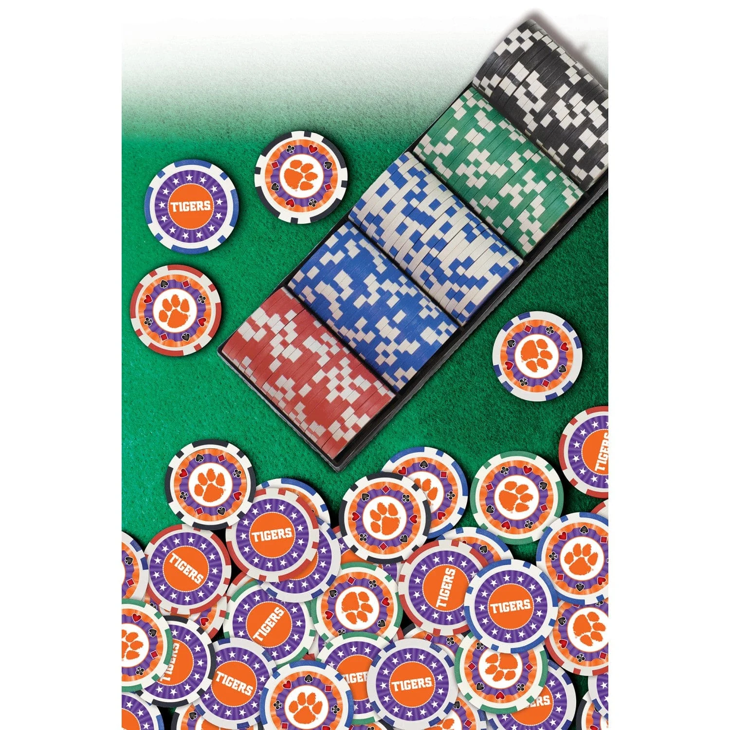 Clemson Tigers 100 Piece Poker Chips - Image 5