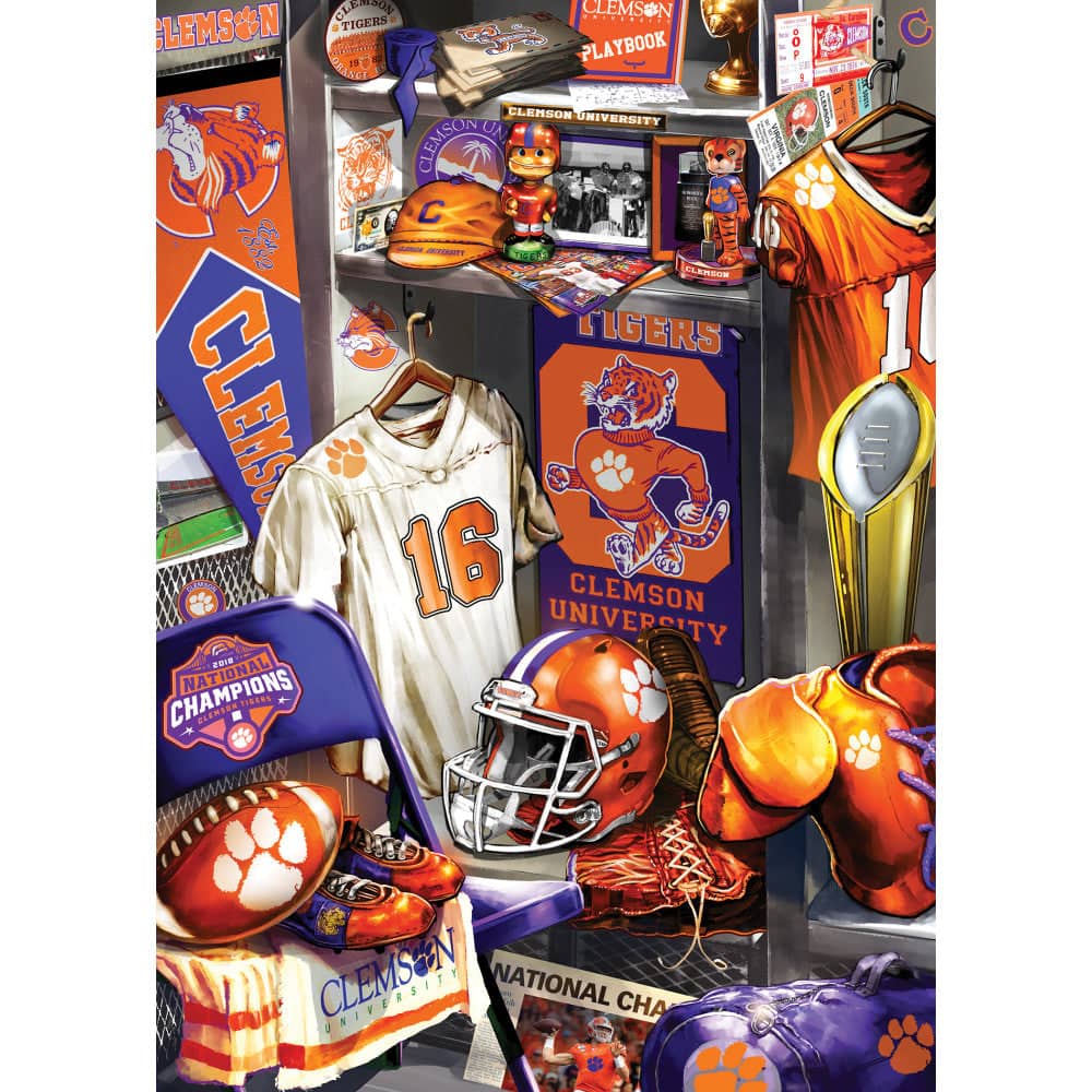 Clemson Tigers - Locker Room 500 Piece Jigsaw Puzzle - Image 2