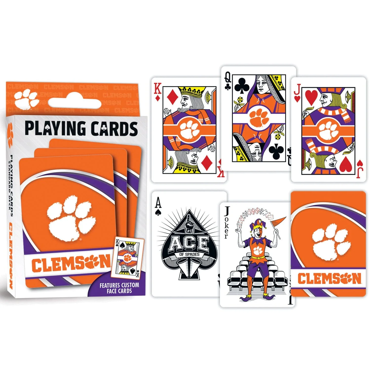 Clemson Tigers Playing Cards - 54 Card Deck - Image 3