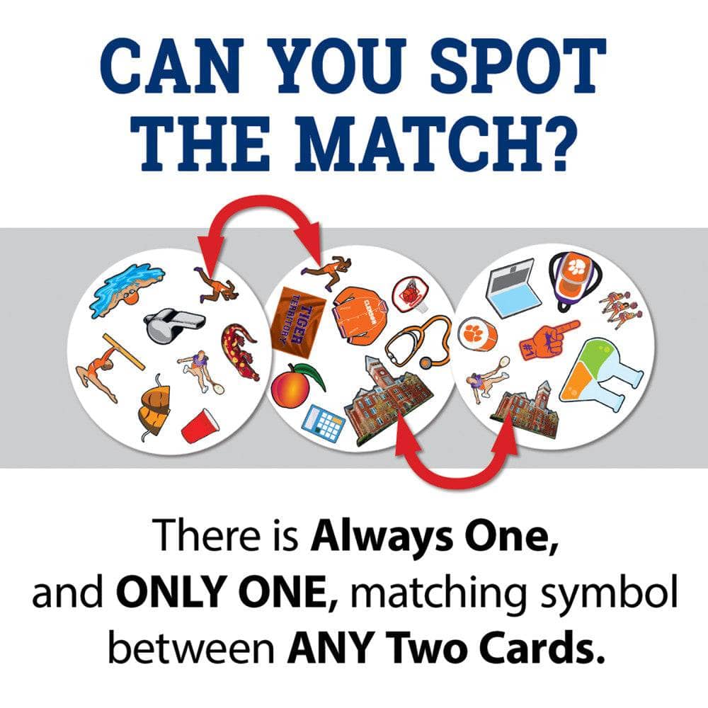Clemson Tigers Spot It! Card Game - Image 2