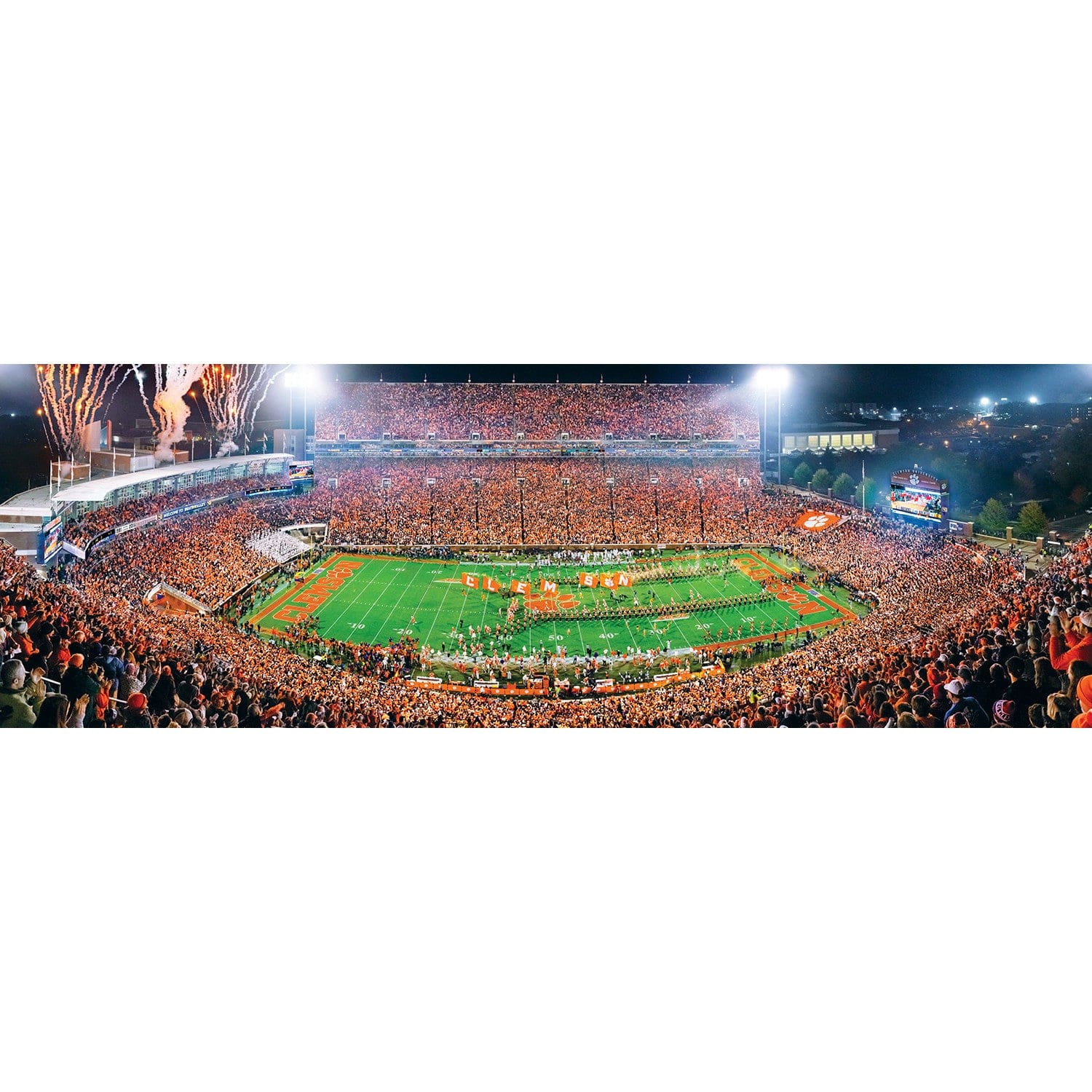 Clemson Tigers - 1000 Piece Panoramic Jigsaw Puzzle - Center View - Image 2