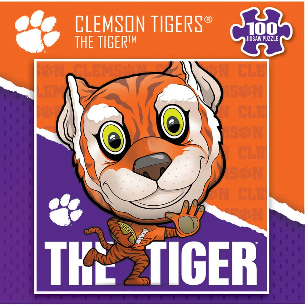 Clemson Tigers - NCAA Mascot 100 Piece Jigsaw Puzzle - Image 3