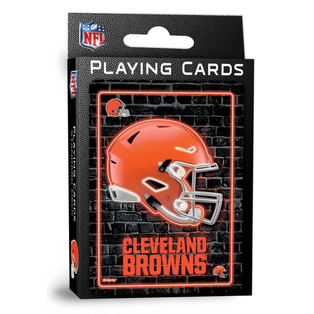 Cleveland Browns Neon-Styled Playing Cards - 54 Card Deck