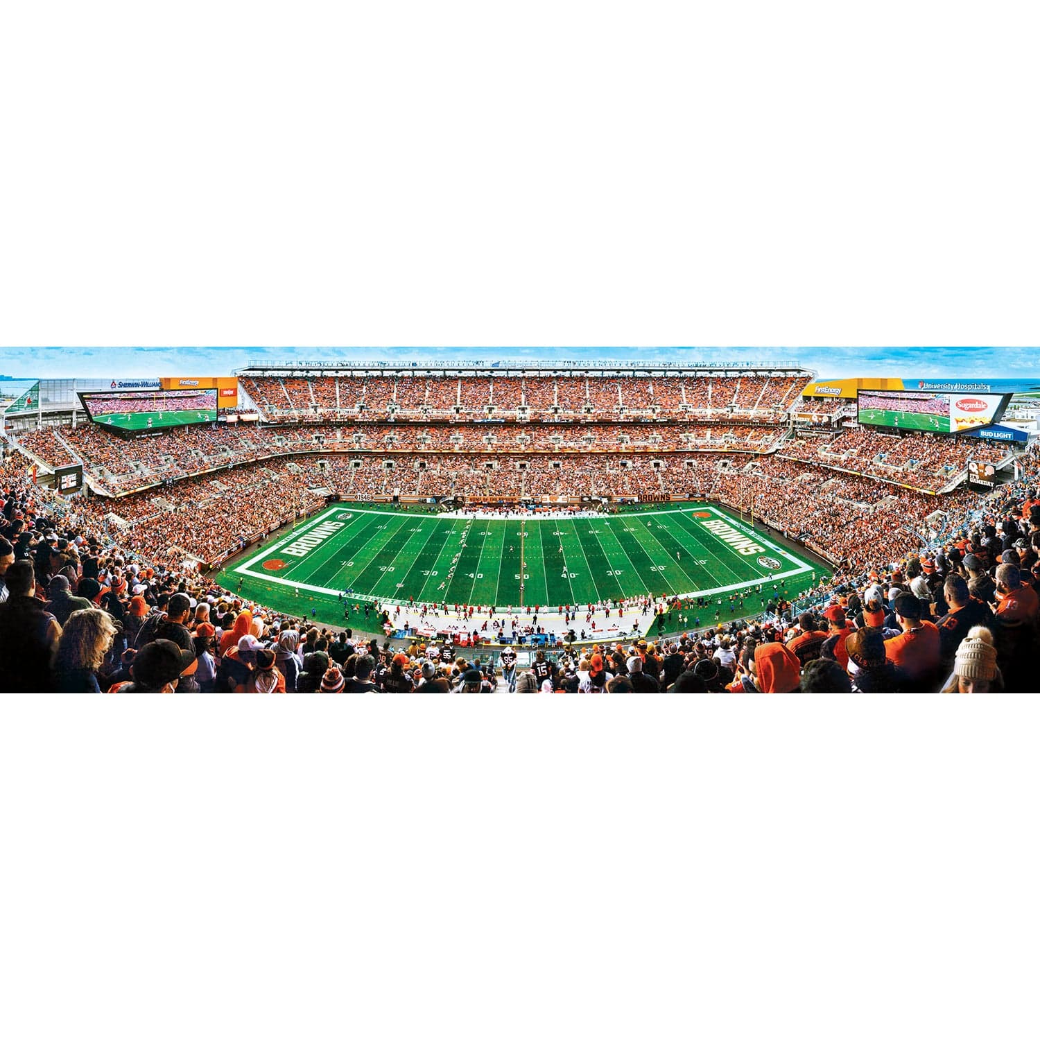 Cleveland Browns - 1000 Piece Panoramic Jigsaw Puzzle - Image 2