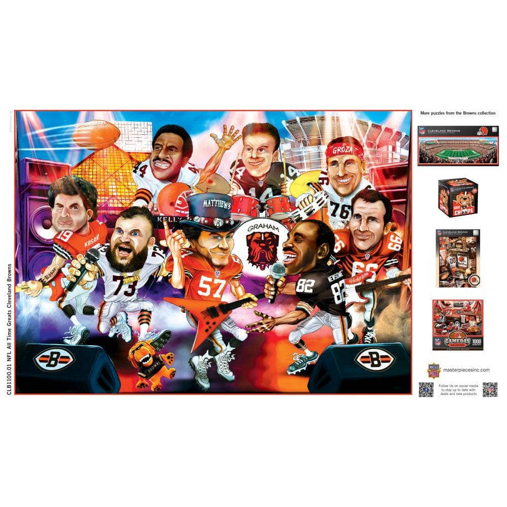 Cleveland Browns - All Time Greats 500 Piece Jigsaw Puzzle - Image 4
