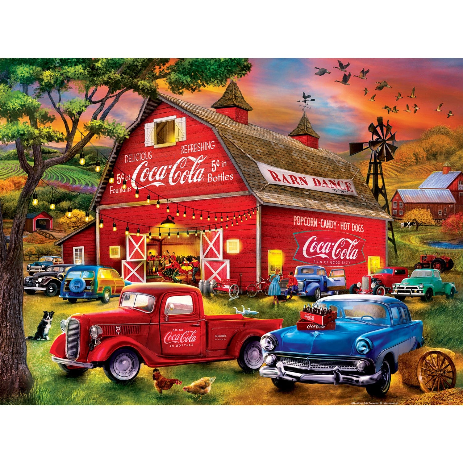 Coca-Cola - Barn Dance 300 Piece EZ Grip Jigsaw Puzzle - Image 2