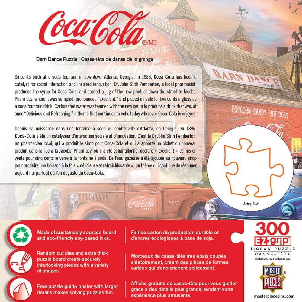 Coca-Cola - Barn Dance 300 Piece EZ Grip Jigsaw Puzzle - Image 3