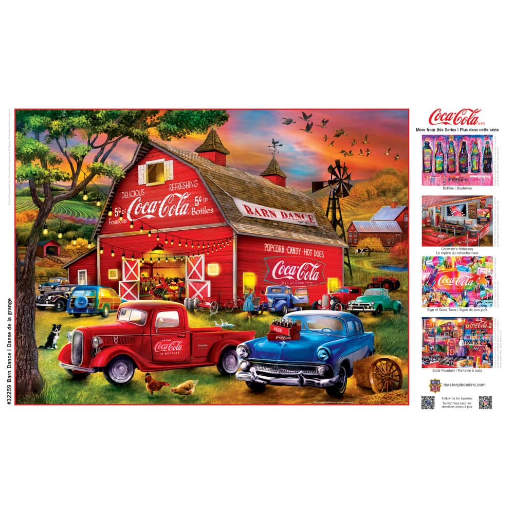 Coca-Cola - Barn Dance 300 Piece EZ Grip Jigsaw Puzzle - Image 4