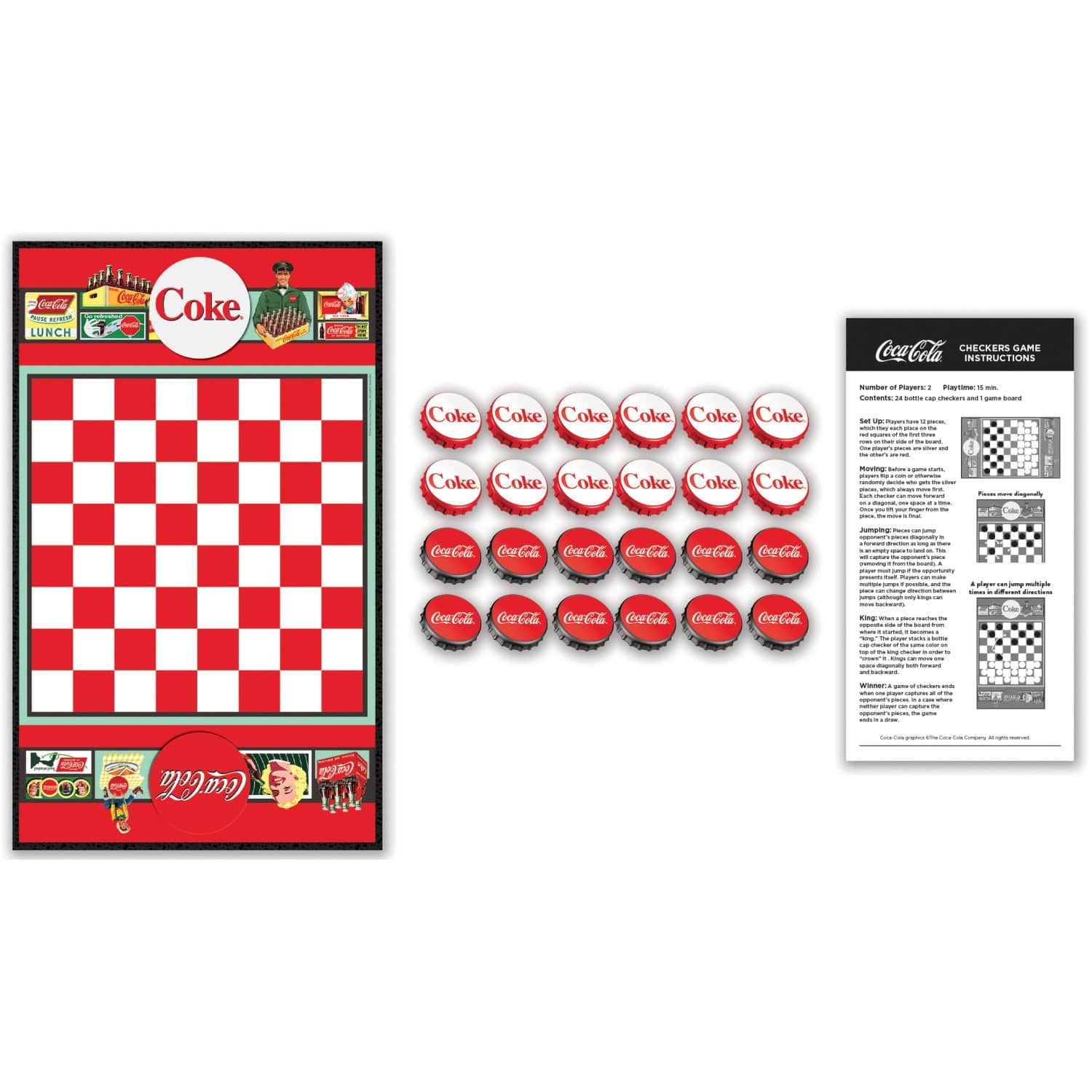 Coca-Cola Checkers Board Game - Image 2