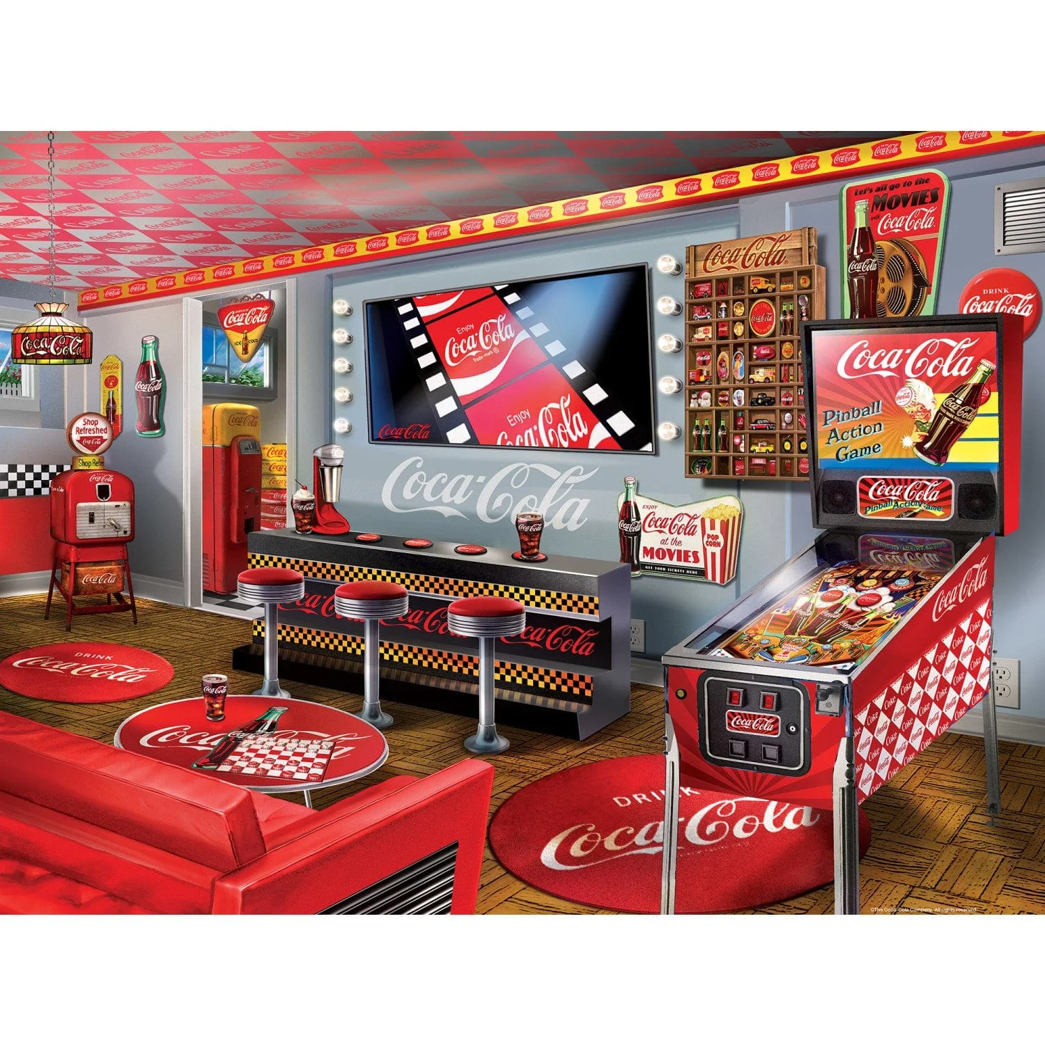 Coca-Cola - Collector's Hideaway 300 Piece EZ Grip Jigsaw Puzzle - Image 2