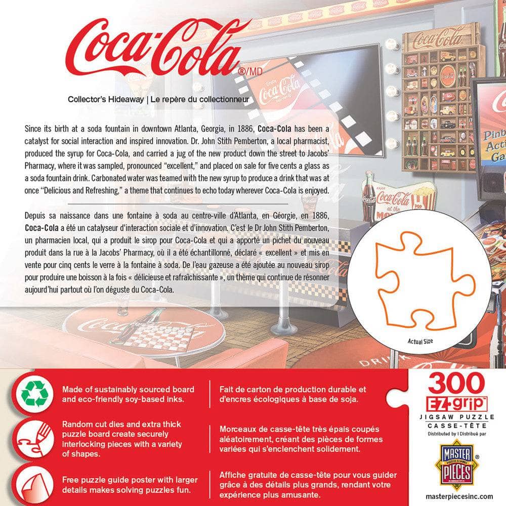 Coca-Cola - Collector's Hideaway 300 Piece EZ Grip Jigsaw Puzzle - Image 3