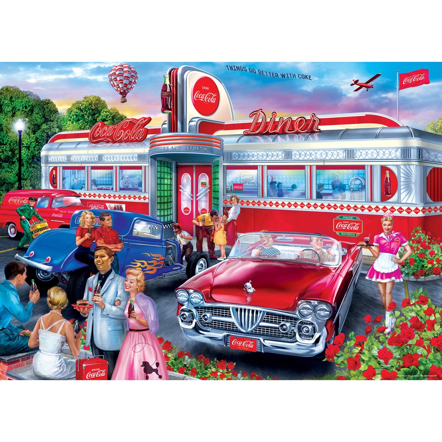 Coca-Cola - Diner 1000 Piece Jigsaw Puzzle - Image 2