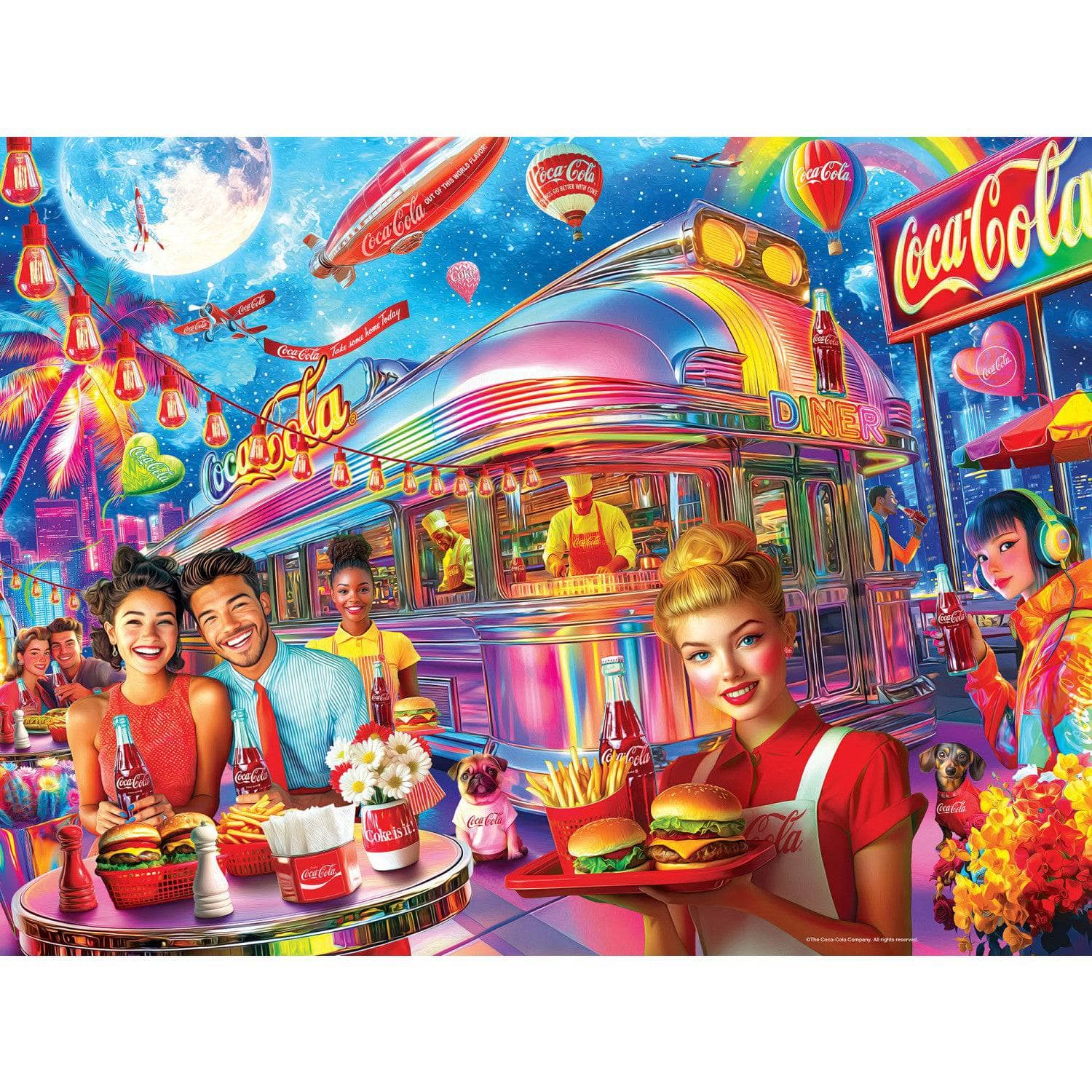 Coca-Cola - Future Times 300 Piece EZ Grip Jigsaw Puzzle - Image 2
