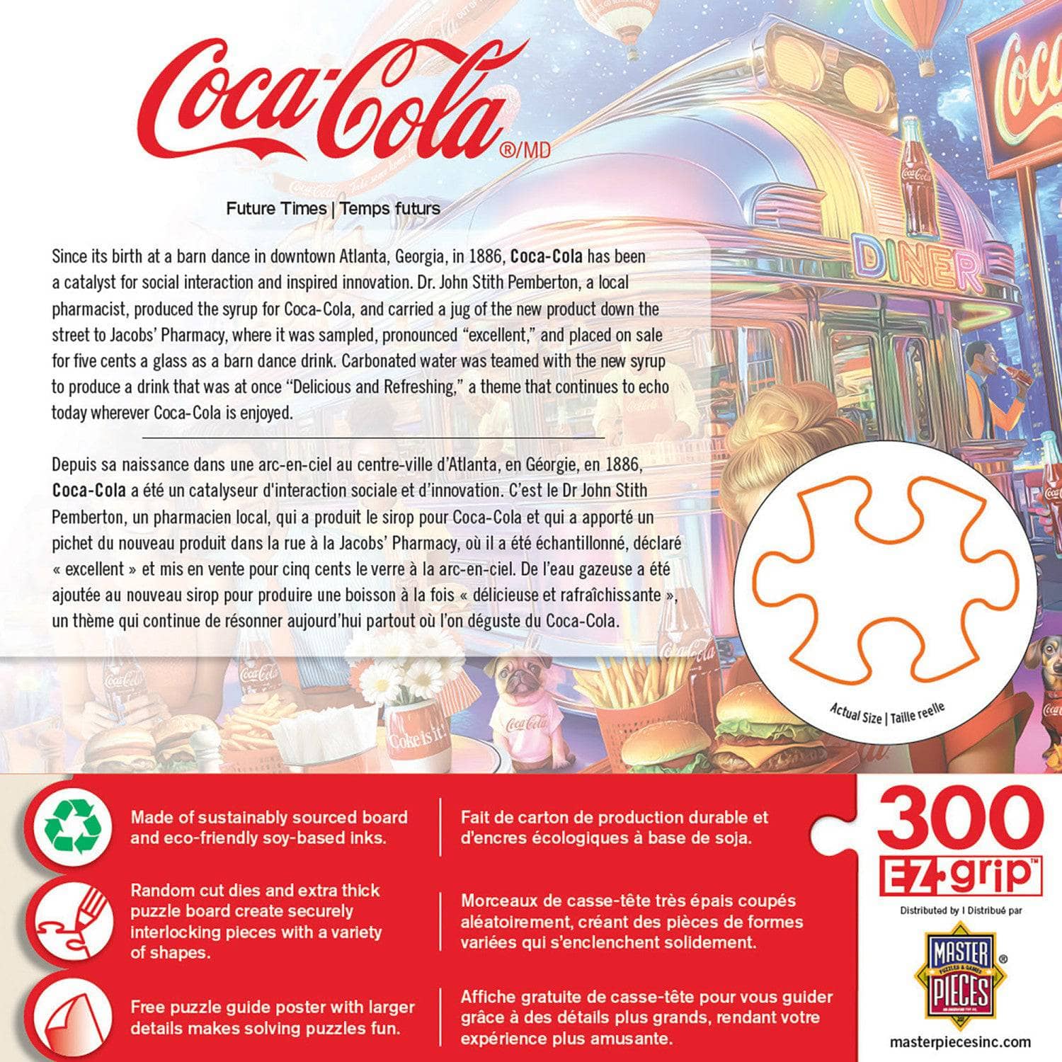 Coca-Cola - Future Times 300 Piece EZ Grip Jigsaw Puzzle - Image 3