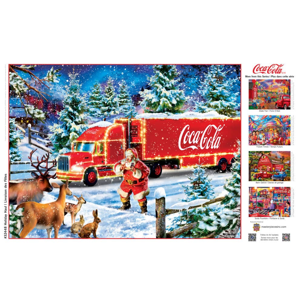 Happy Holidays - Coca-Cola Holiday Haul 300 Piece EZ Grip Jigsaw Puzzle - Image 4