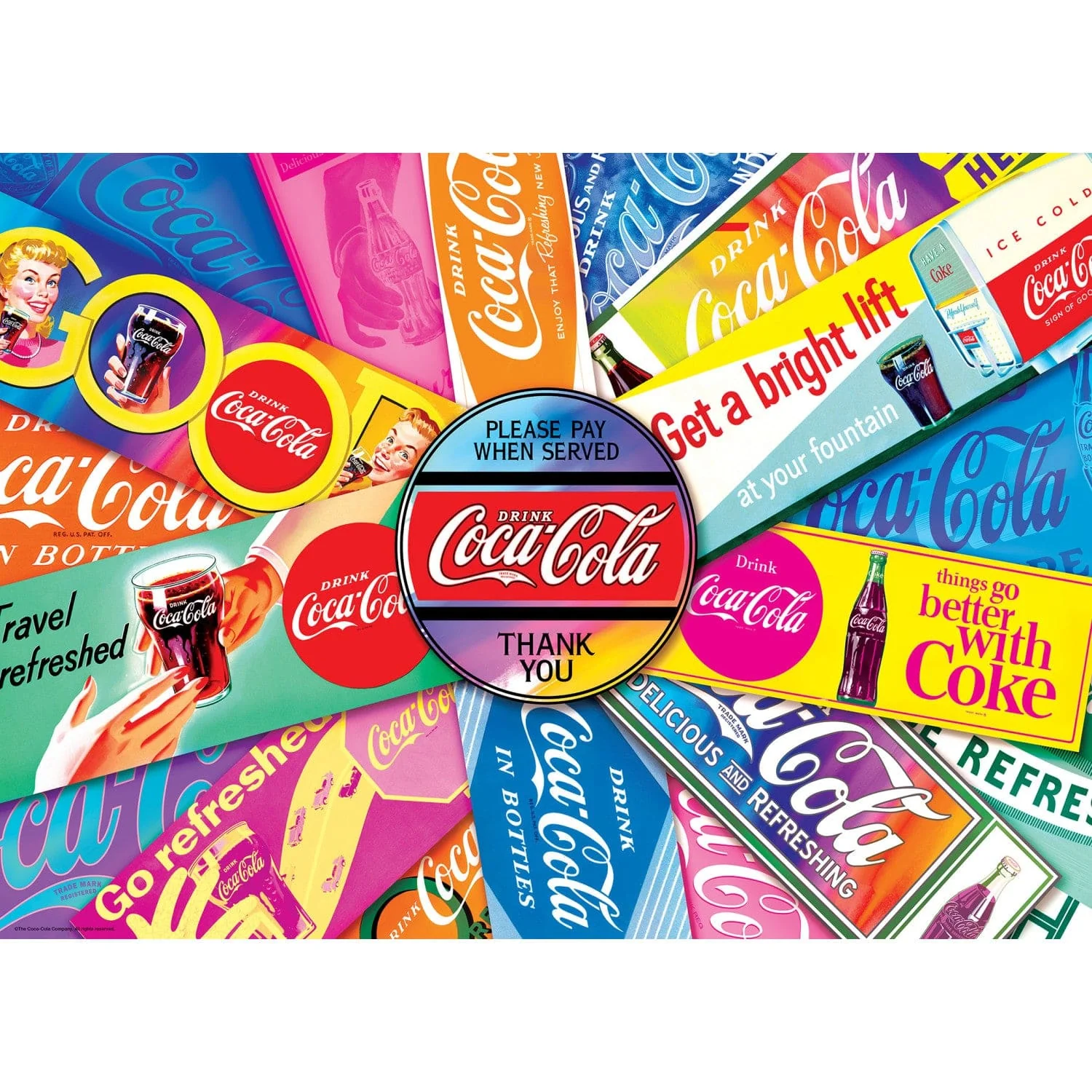 Coca-Cola - Signs of the Times 1000 Piece Jigsaw Puzzle - Image 2