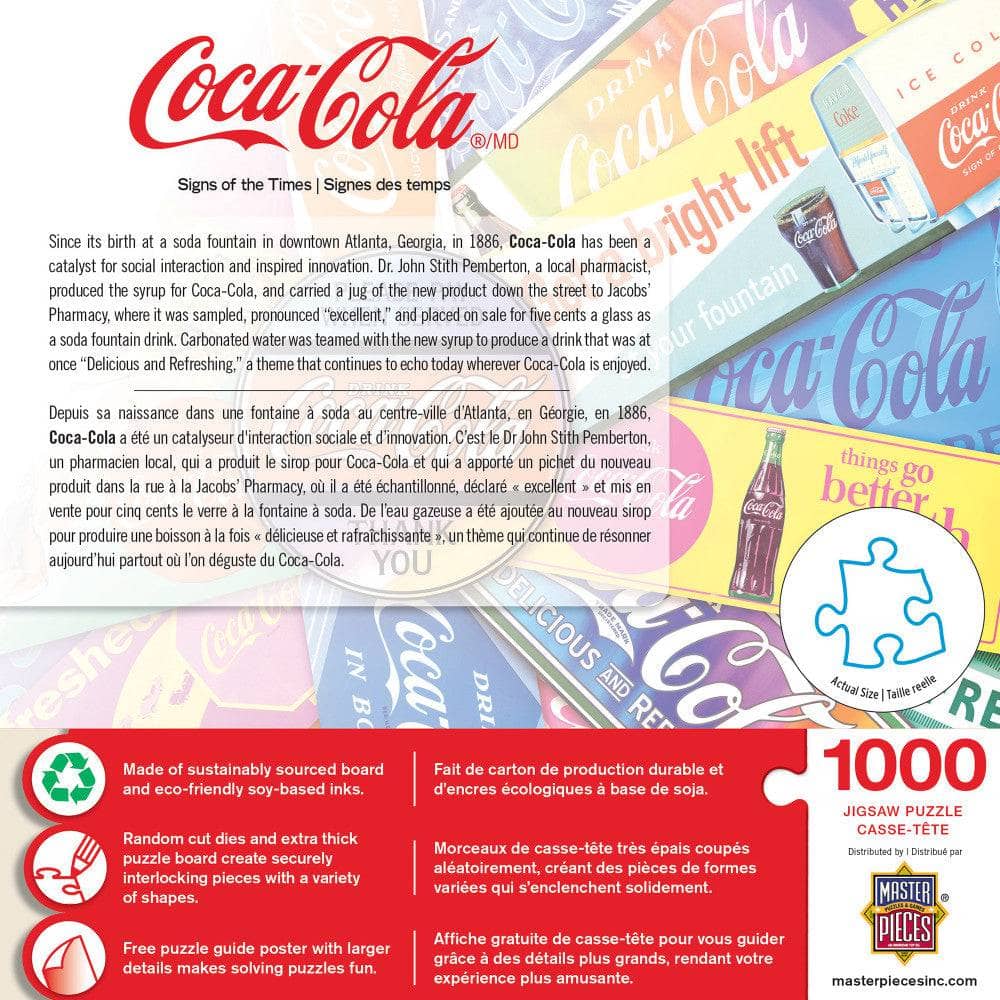 Coca-Cola - Signs of the Times 1000 Piece Jigsaw Puzzle - Image 3
