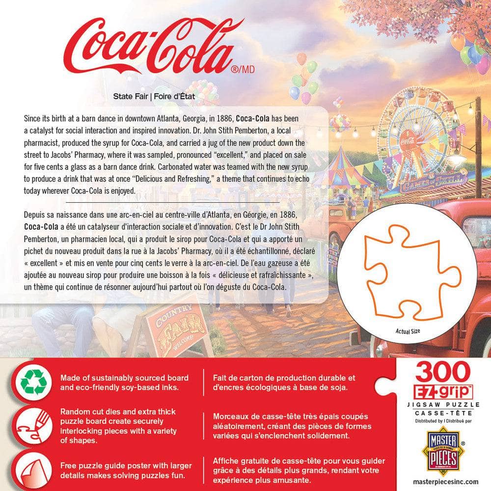 Coca-Cola - State Fair 300 Piece EZ Grip Jigsaw Puzzle - Image 3