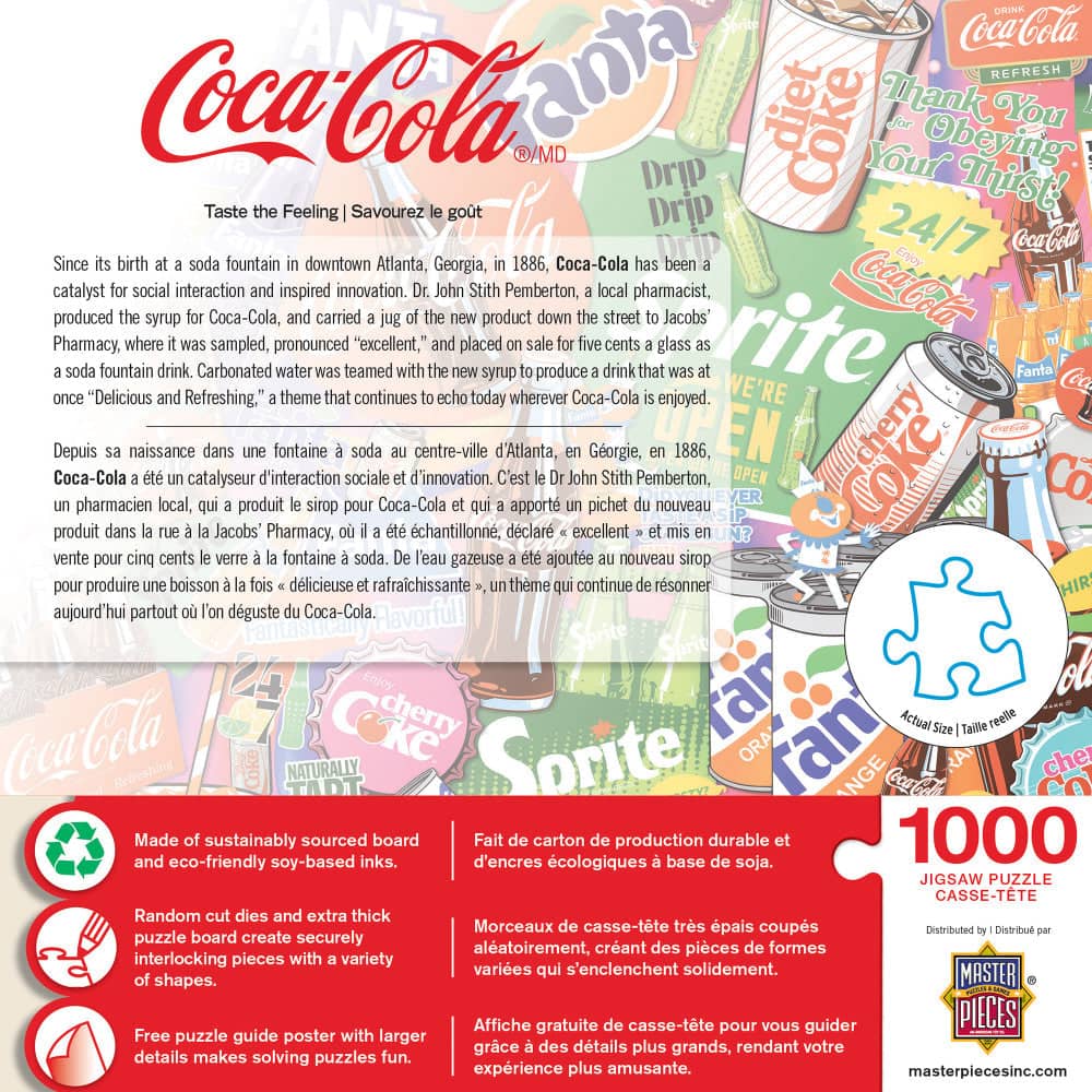 Coca-Cola - Taste the Feeling 1000 Piece Jigsaw Puzzle - Image 3