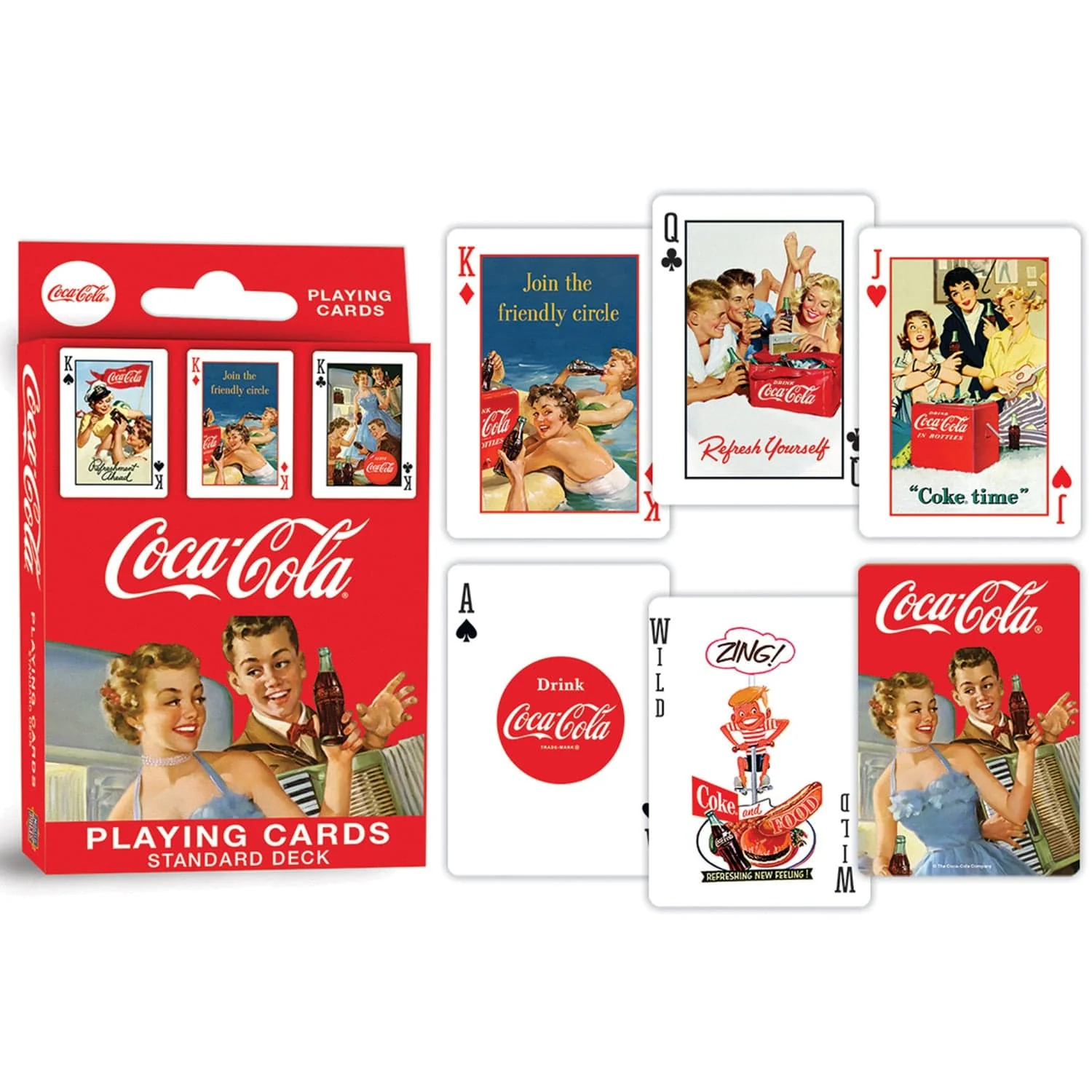 Coca-Cola Vintage Design Playing Cards - 54 Card Deck - Image 3