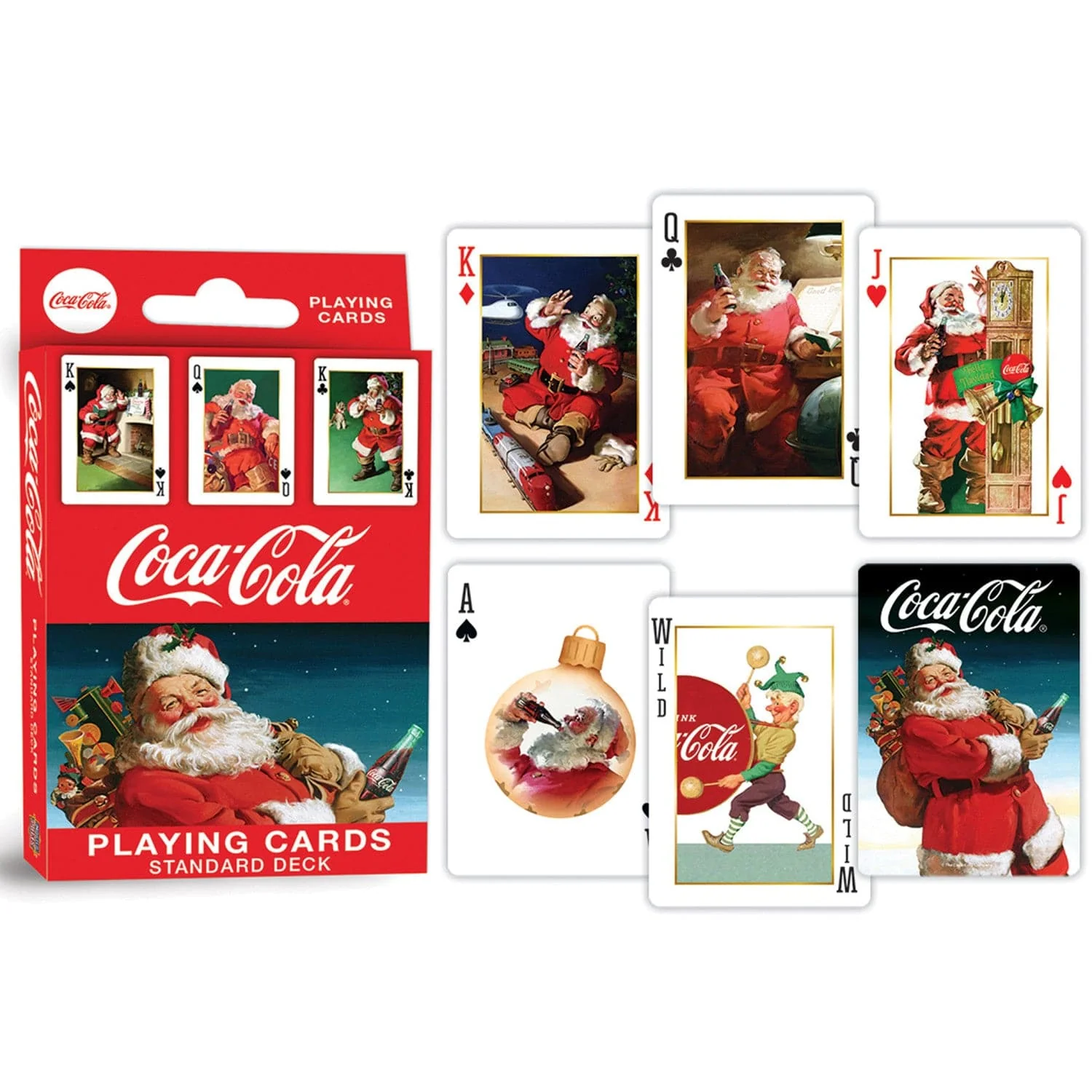 Coca-Cola Vintage Santa Playing Cards - 54 Card Deck - Image 3