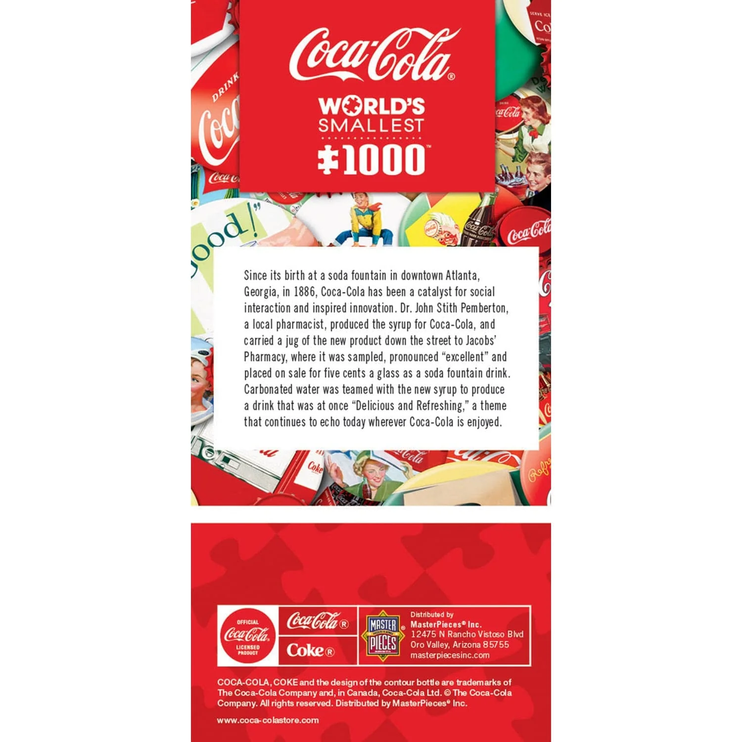World's Smallest - Coca-Cola Caps 1000 Piece Jigsaw Puzzle - Image 3