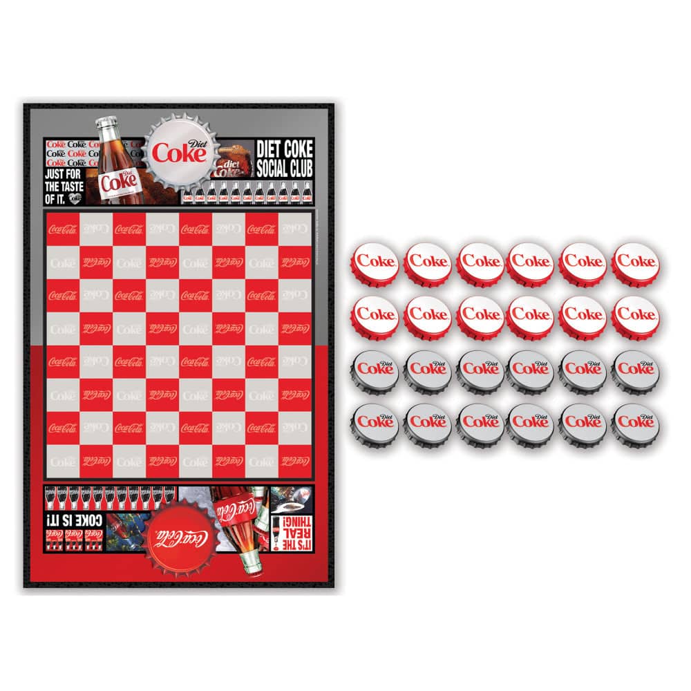 Coca-Cola and Diet Coke Checkers Board Game - Image 2