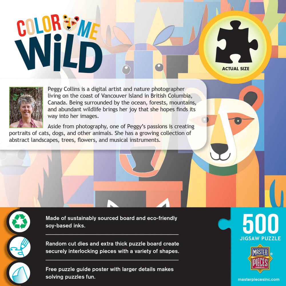 Color Me Wild - Guardians of the Rainbow Grove 500 Piece Jigsaw Puzzle - Image 3