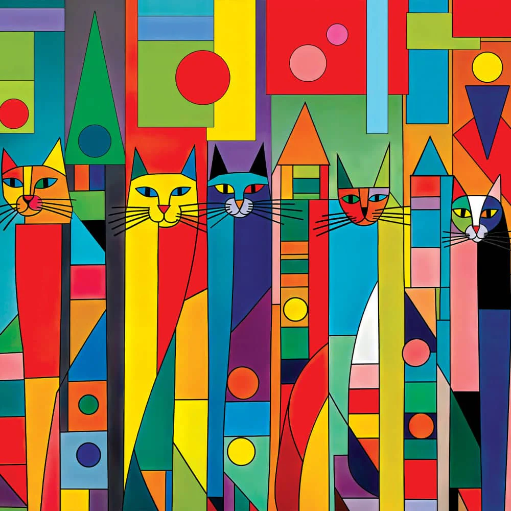 Color Me Wild - The Prowl Between Patterns 500 Piece Jigsaw Puzzle - Image 2
