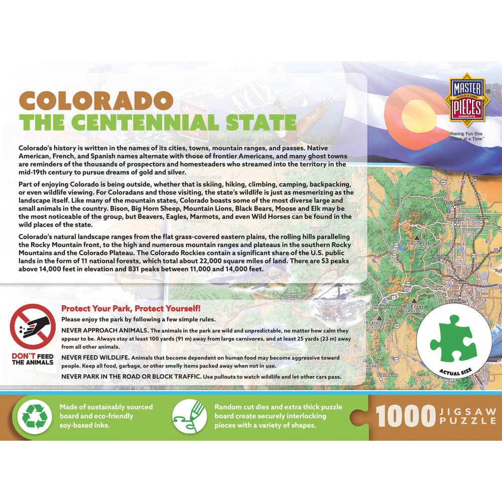 Colorado - The Centennial State 1000 Piece Jigsaw Puzzle - Image 3