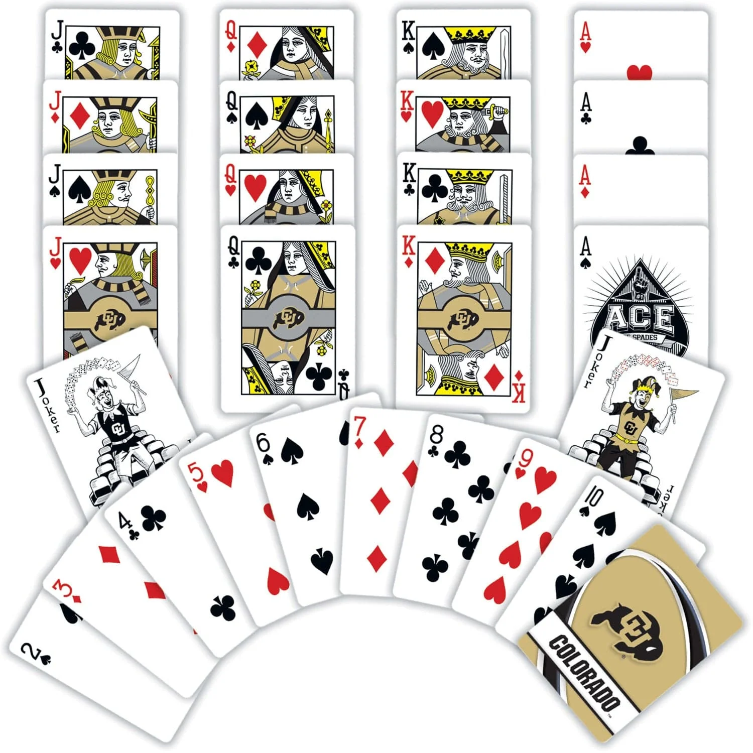 Colorado Buffaloes Playing Cards - 54 Card Deck - Image 2