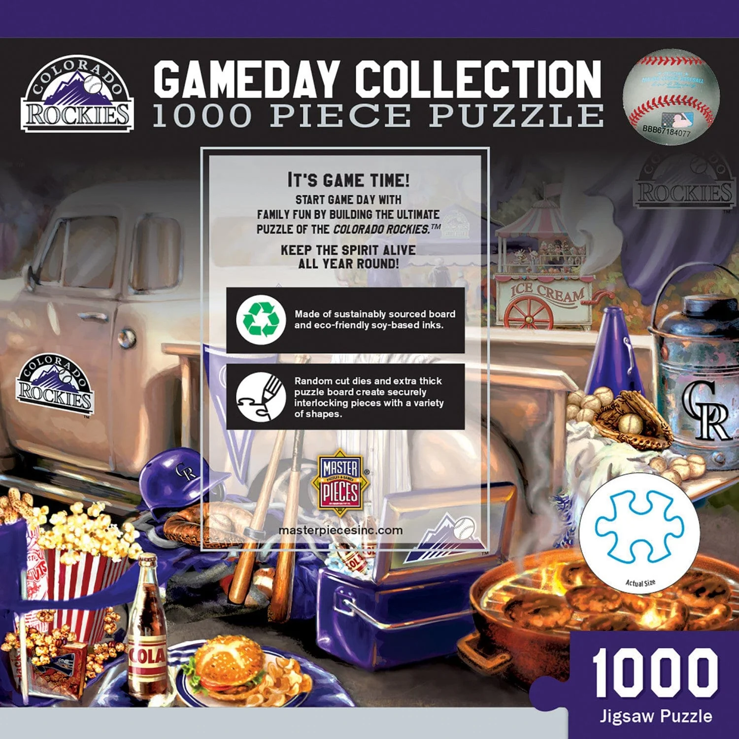 Colorado Rockies - Gameday 1000 Piece Jigsaw Puzzle - Image 3