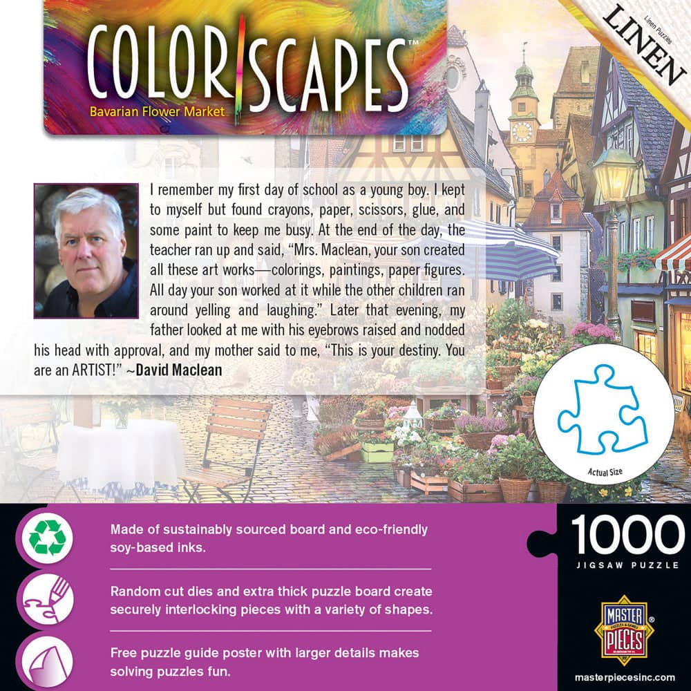 Colorscapes - Bavarian Flower Market 1000 Piece Jigsaw Puzzle - Image 3