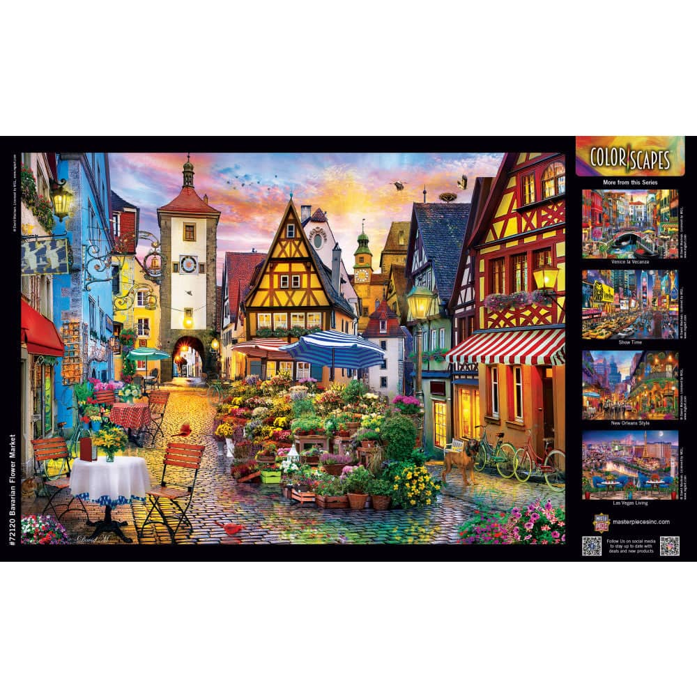 Colorscapes - Bavarian Flower Market 1000 Piece Jigsaw Puzzle - Image 4