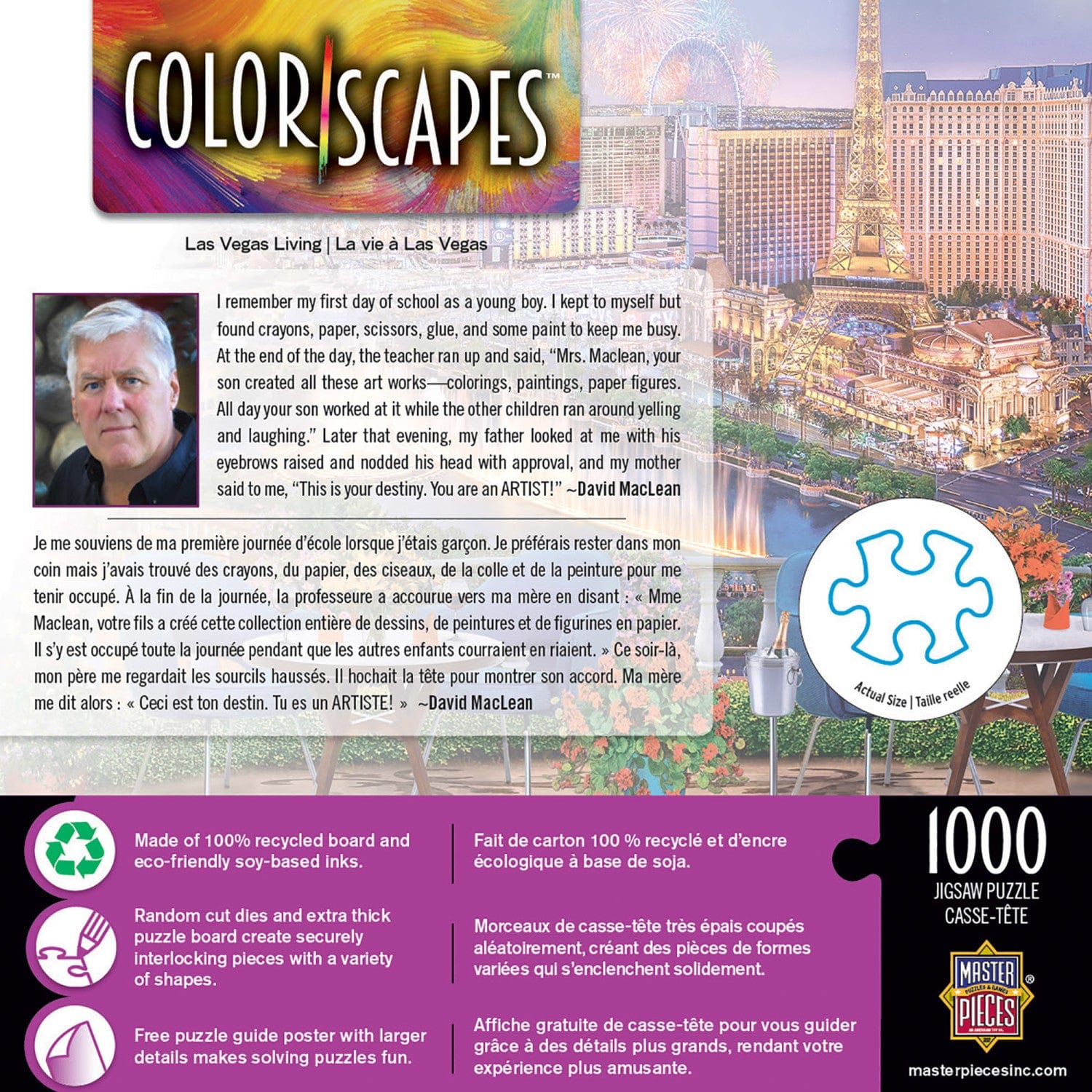 Colorscapes - Las Vegas Living 1000 Piece Jigsaw Puzzle - Image 3