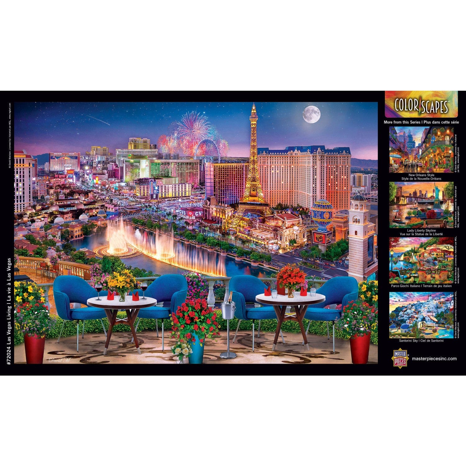 Colorscapes - Las Vegas Living 1000 Piece Jigsaw Puzzle - Image 4